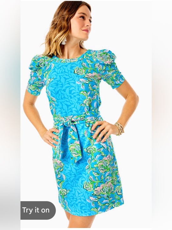 Lilly Pulitzer Dresses & Skirts - Lilly Pulitzer Harriet Dress in Cumulus Blue chick Magnet, size Medium